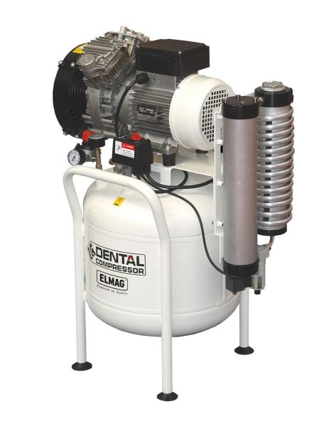 ELMAG EXTREME 4D 50L 2.50CV (incl. adsorption dryer) Dental compressor 480/8/50W - vertical